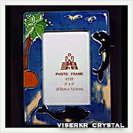 セラミック フォトフレーム 3x5'' イルカB